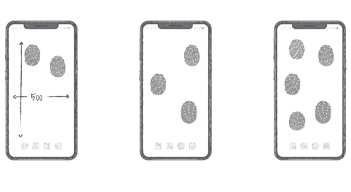Huawei all screen fingerprint unlock patent
