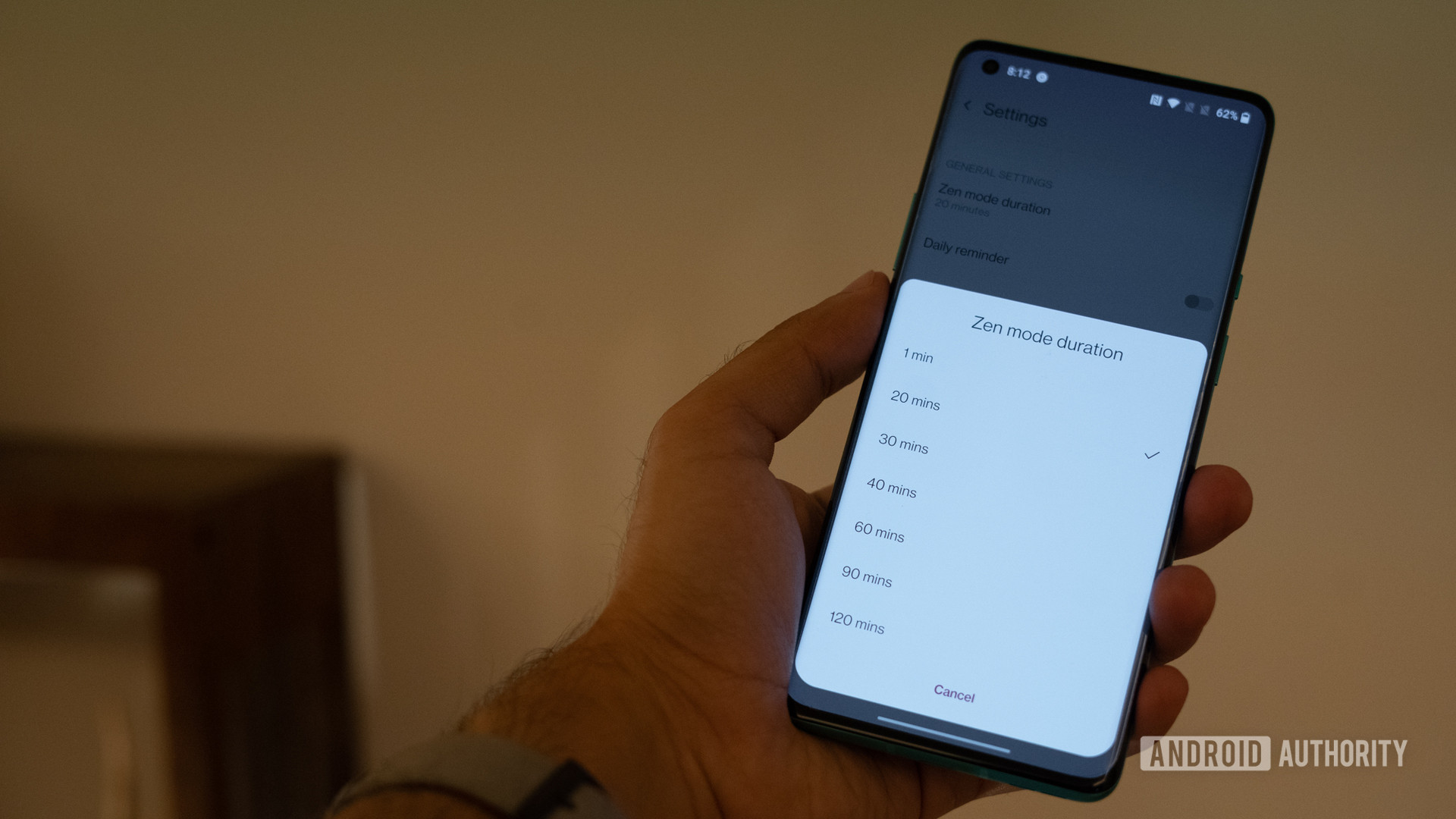 OnePlus 8 Pro Android 11 dev preview zen mode