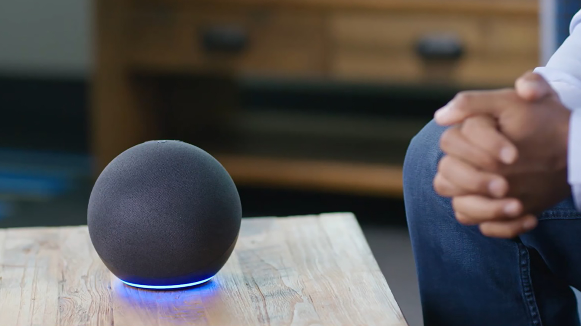 A 4th-gen Amazon Echo Dot in 2020