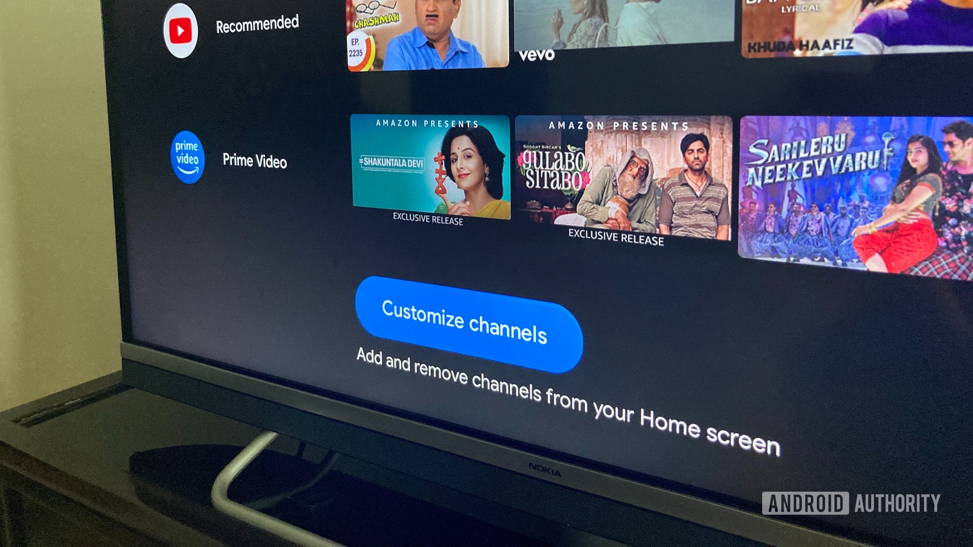 Android TV channel Customization