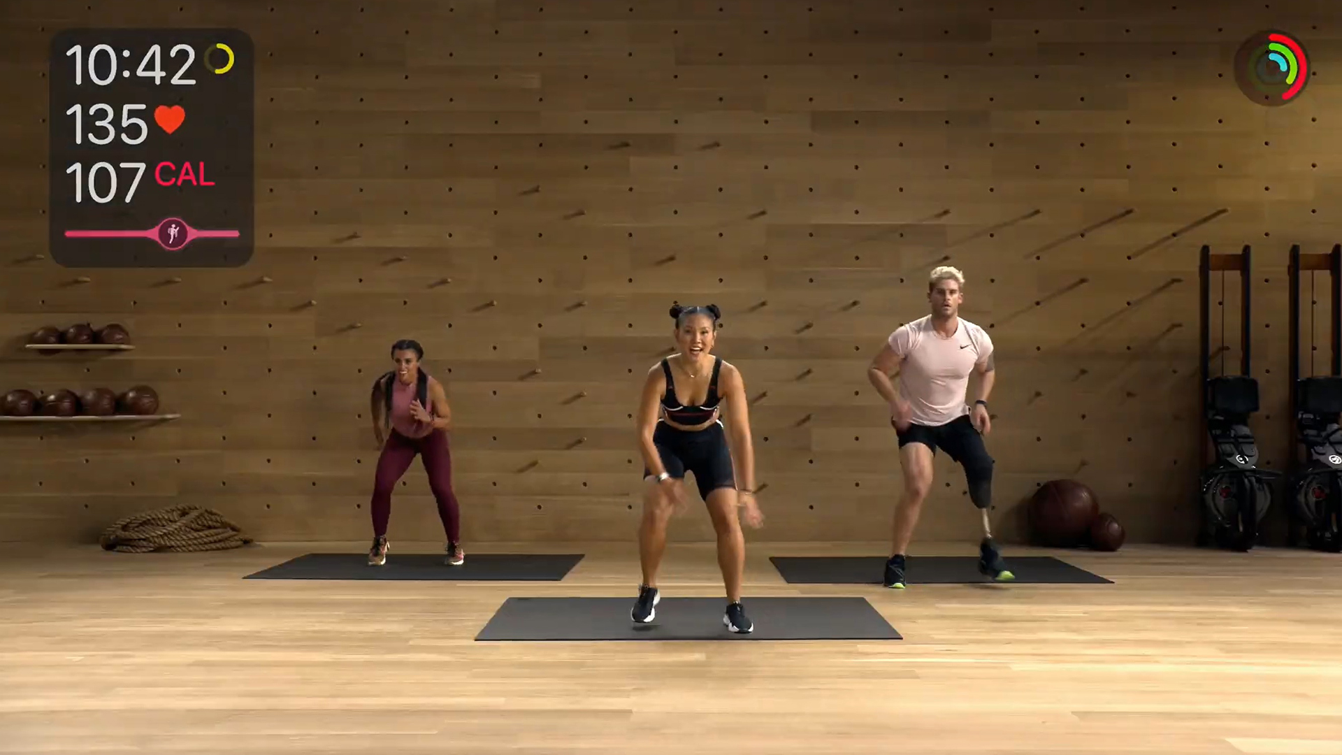 Apple Fitness Plus fitness subscriptions showing a workout.