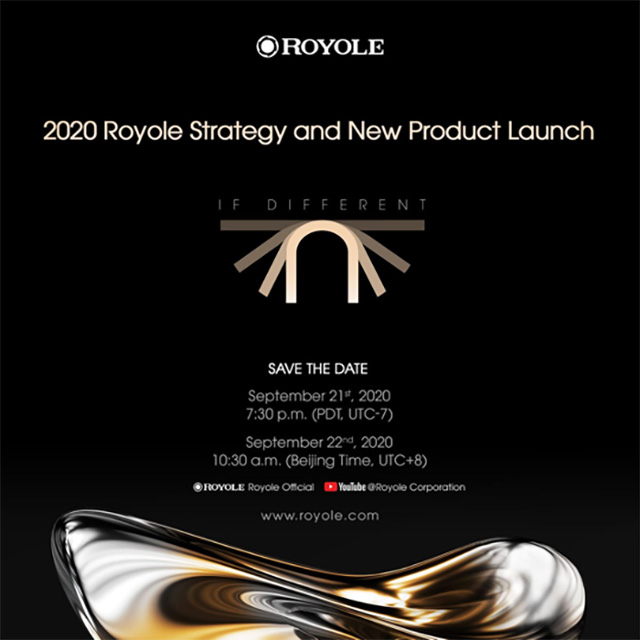 royole flexpai 2 foldable phone event invitation