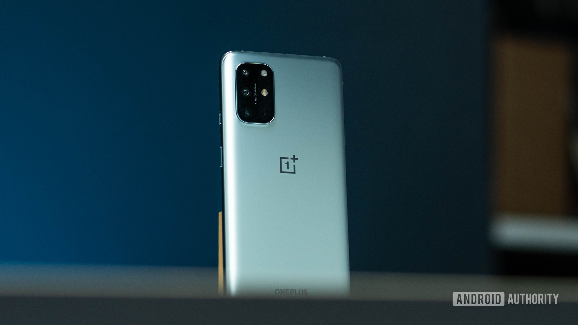 OnePlus 8T showing the rear of the phone and camera module.