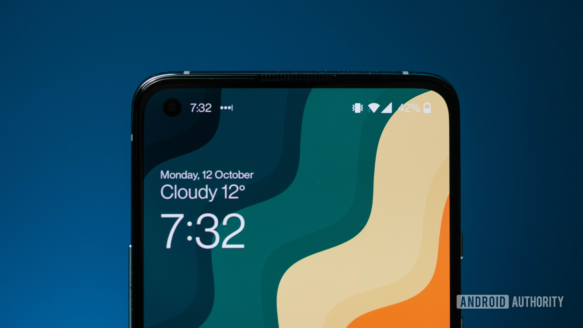 OnePlus 8T top half of the display