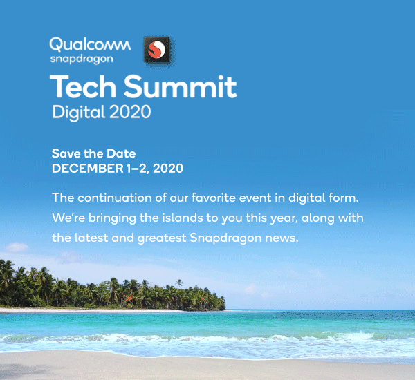 Snapdragon Tech Summit 2020 Save the Date