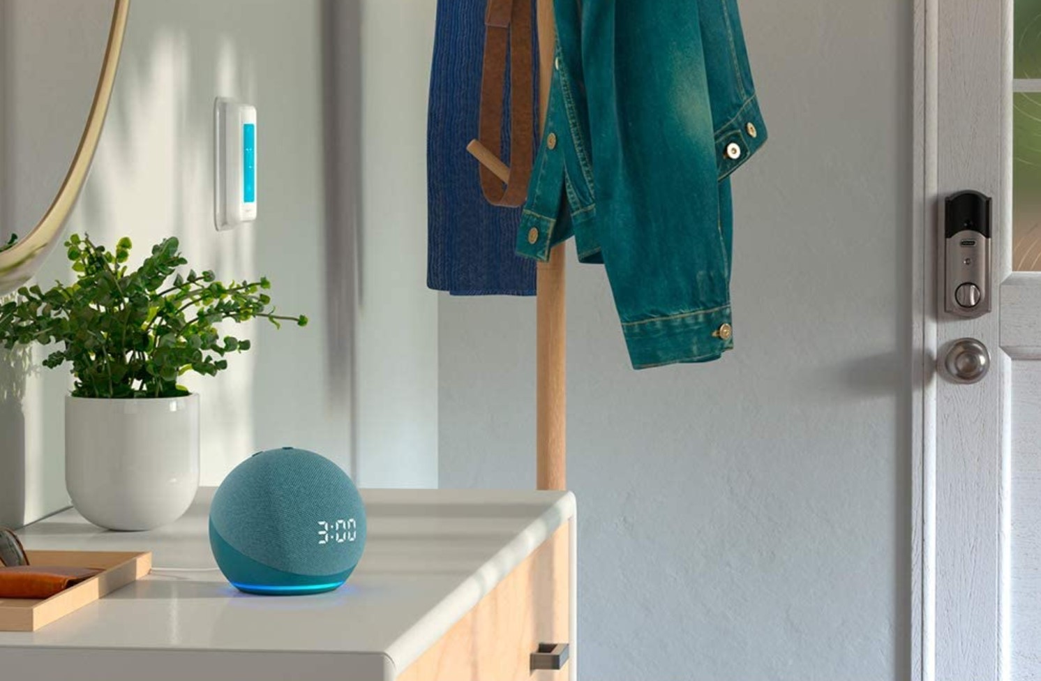 The 4th-gen Echo Dot with clock functions
