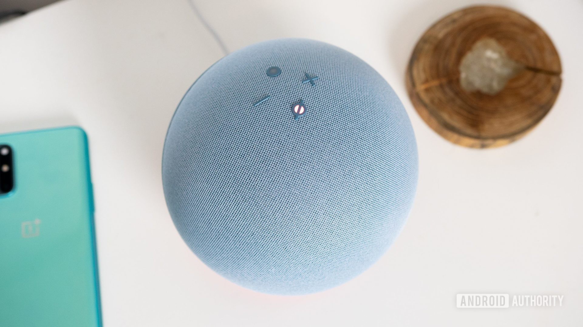 A top view of the 4th-gen Amazon Echo