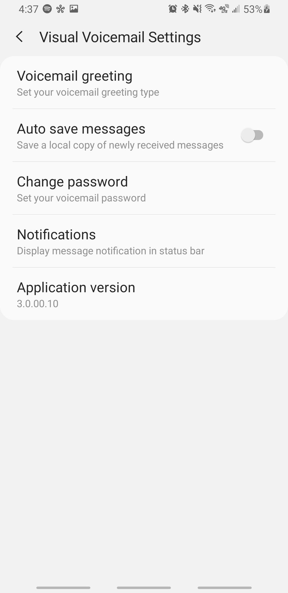 visual voicemail settings on android