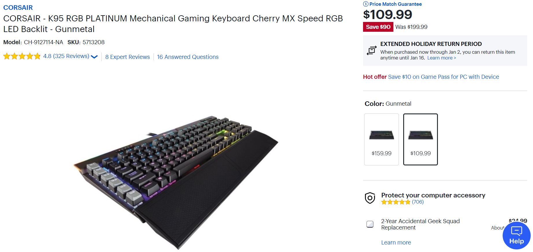 Deal Of The Day Save 45 On The Corsair K95 Gaming Keyboard