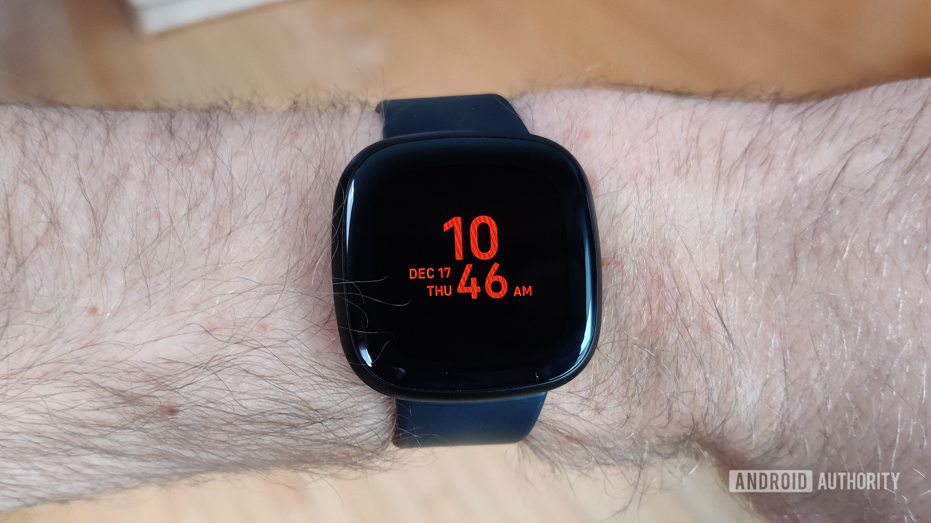 Fitbit Versa 3 Review Always On Display on Wrist