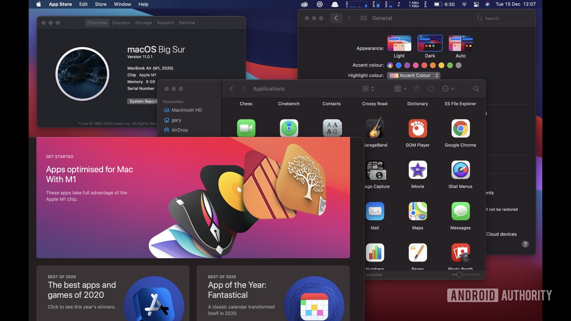Apple macOS big Sur screenshot