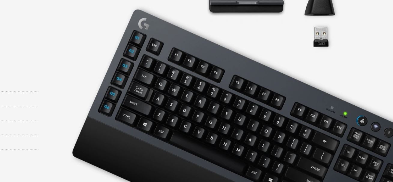 Image promotionnelle du clavier de jeu mécanique sans fil Logitech G613 Lightspeed