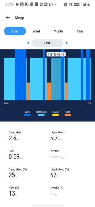 Realme sleep tracking