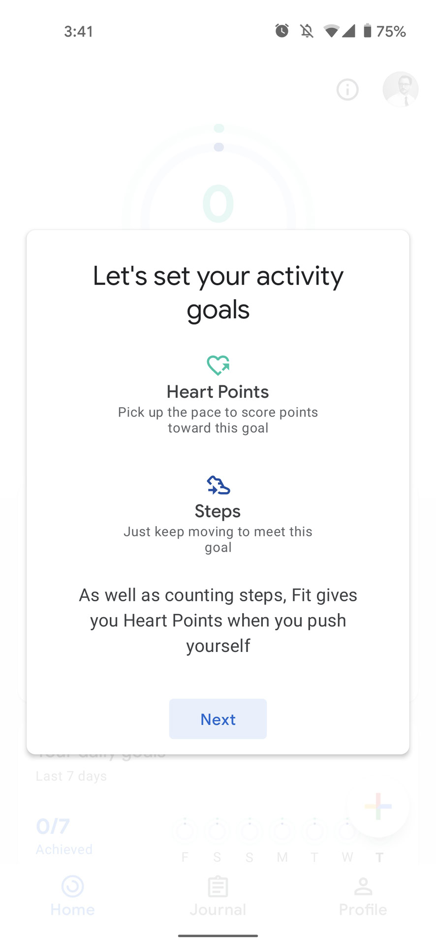 google fit account setup android 2
