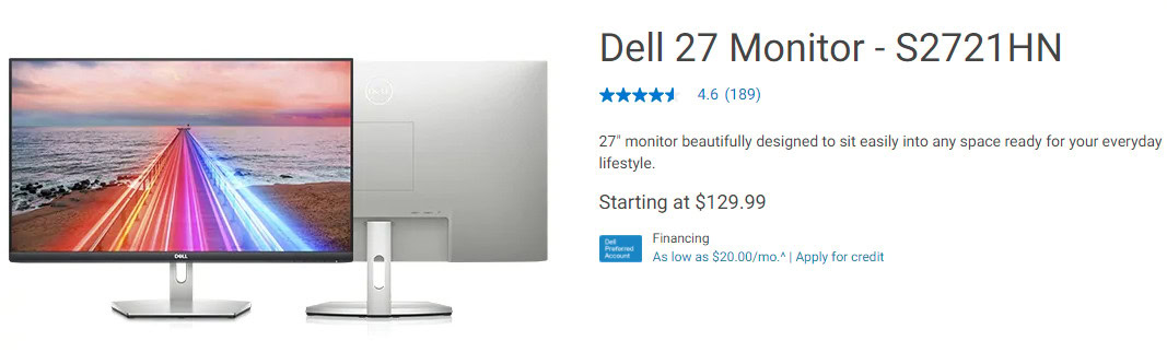 Dell 27 monitor deal