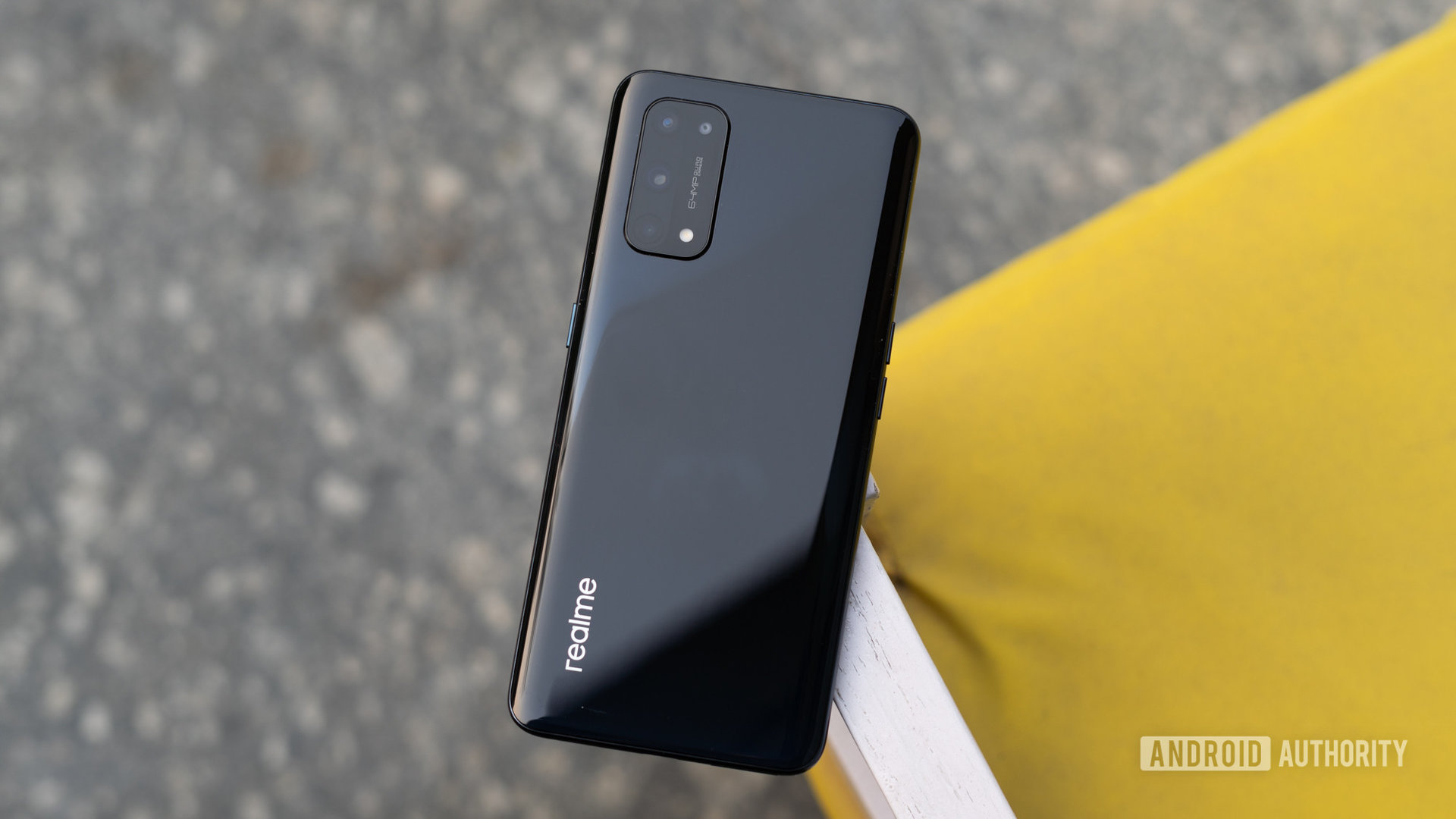 Realme X7 Pro 5G top shot showing back and camera