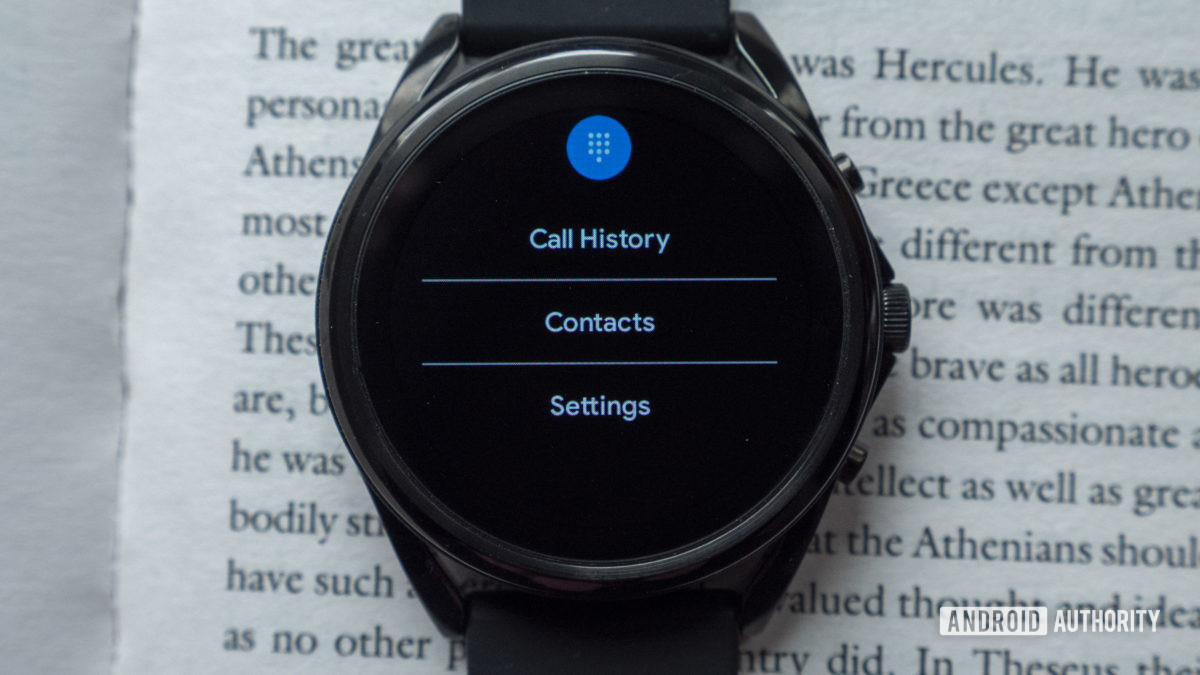 fossil gen 5 lte review call history contacts settings