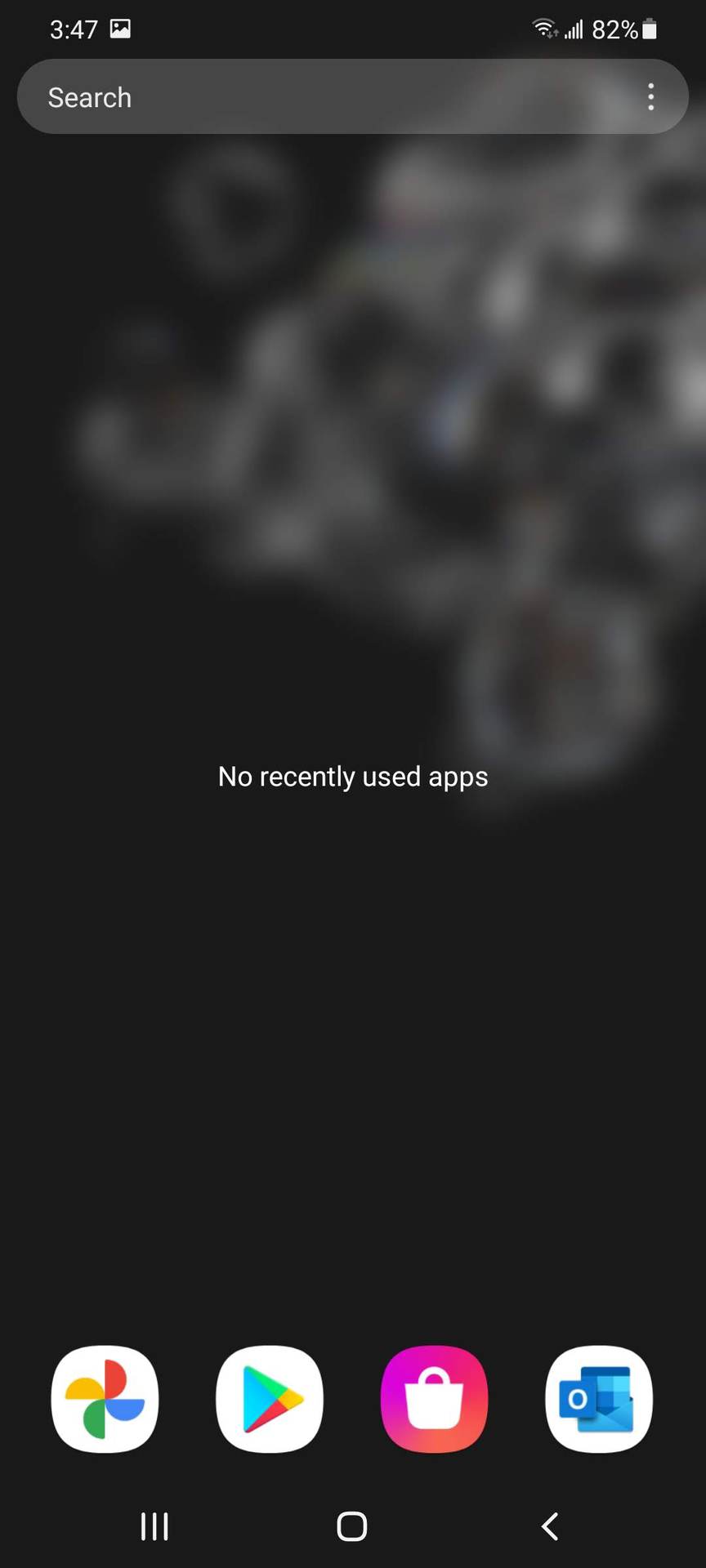 One UI 3.0 No Recent Apps