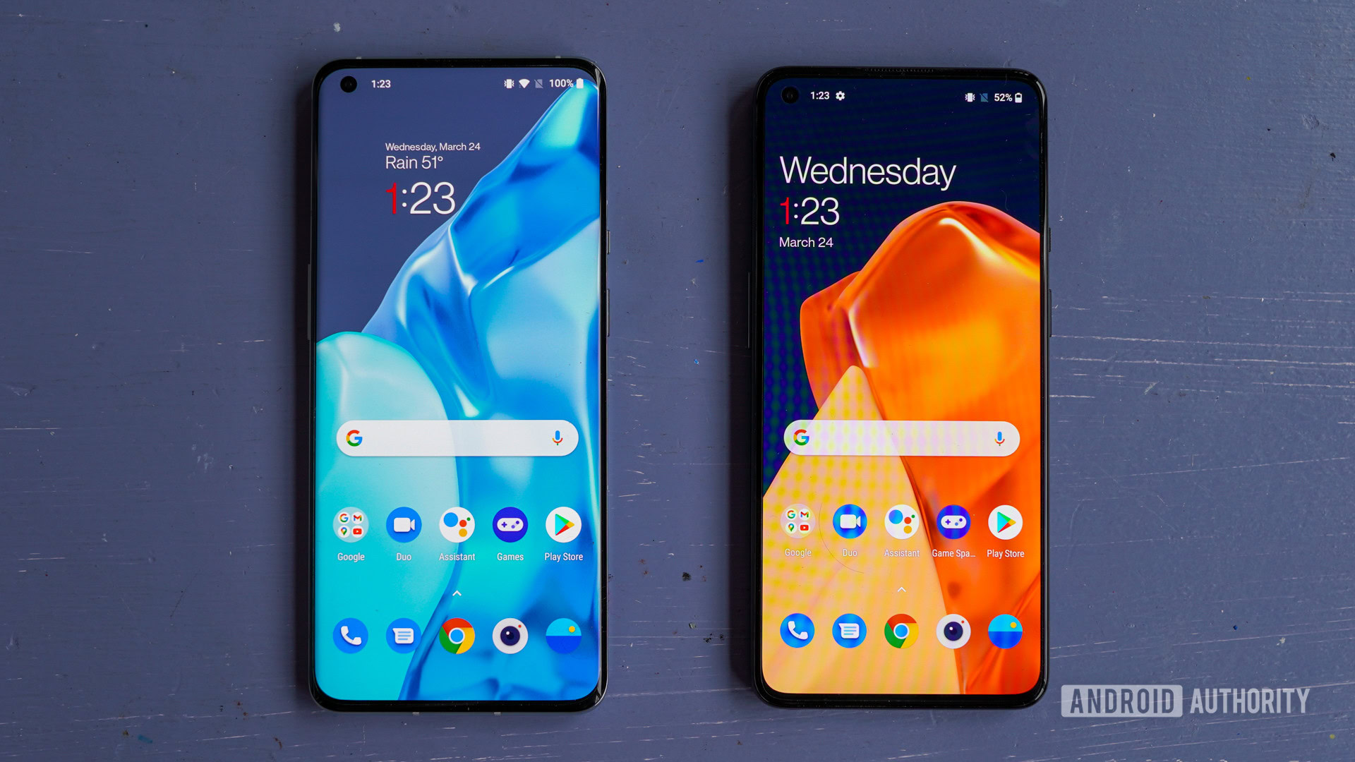 OnePlus 9 Pro vs OnePlus 9 side by side