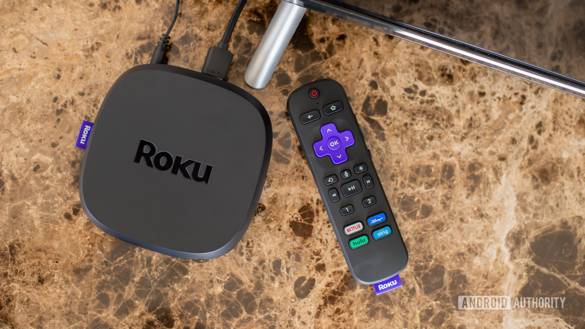 Roku Ultra plugged into TV 2