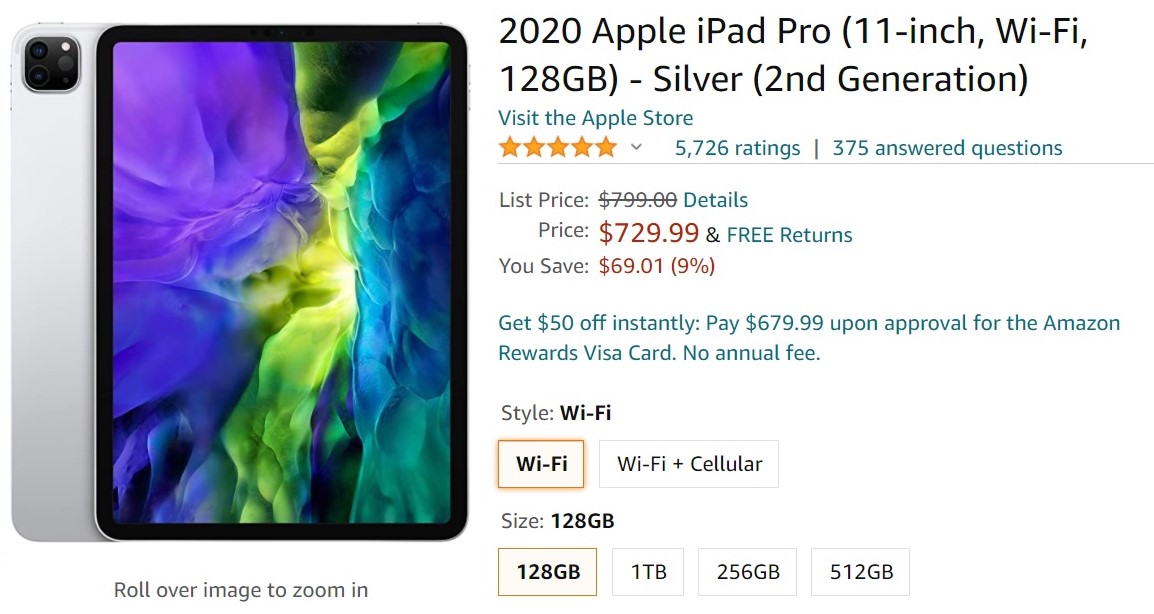 Oferta iPad Pro de 11 pulgadas 2020