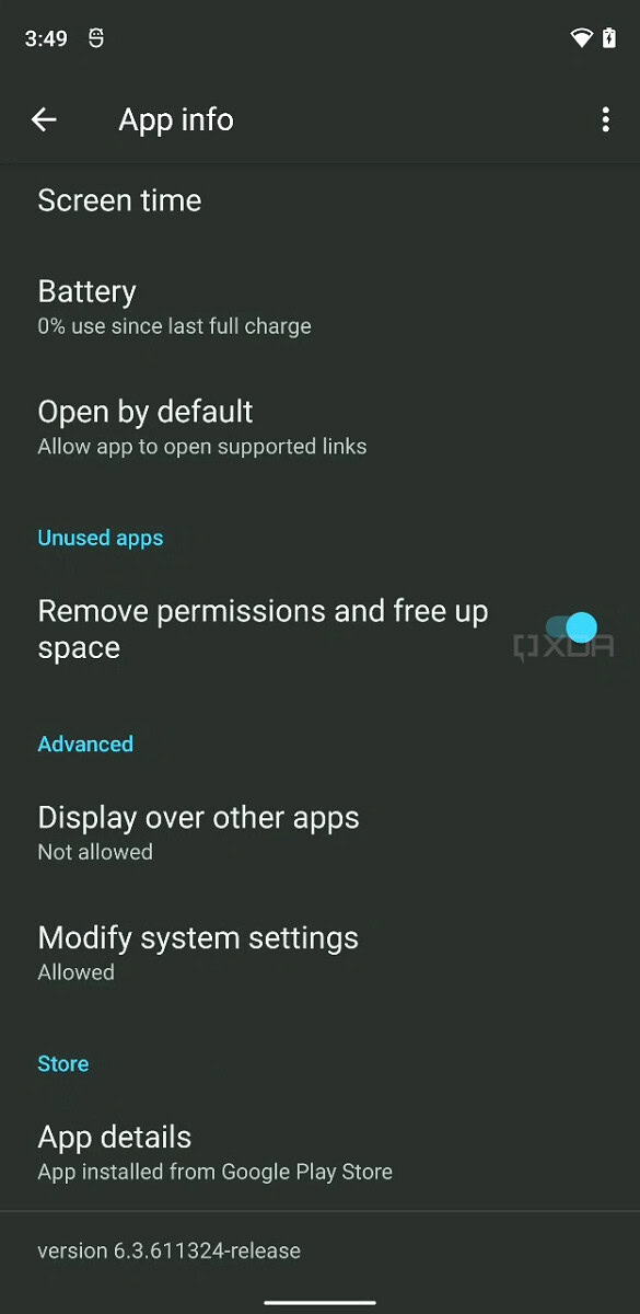 Android 12 App Hibernation