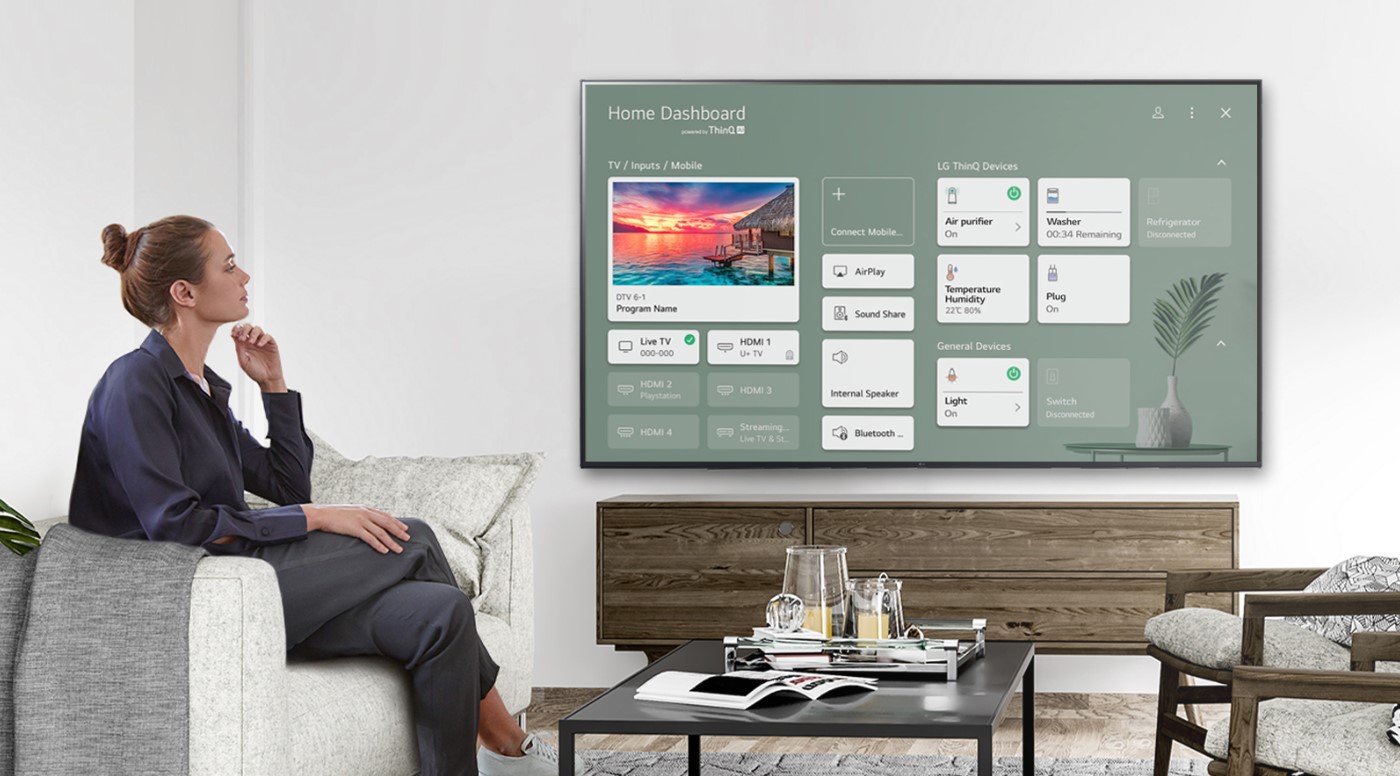 Imagen promocional de la serie LG 65 pulgadas 4K UHD Smart TV 80