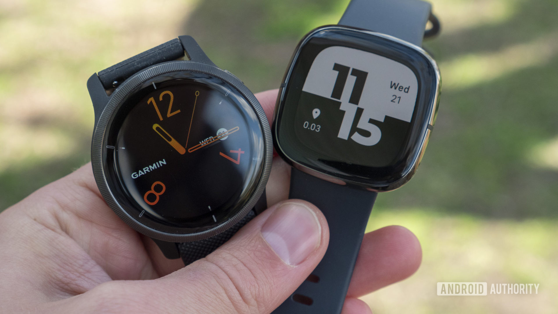 garmin venu 2 vs fitbit sense smartwatch battery life