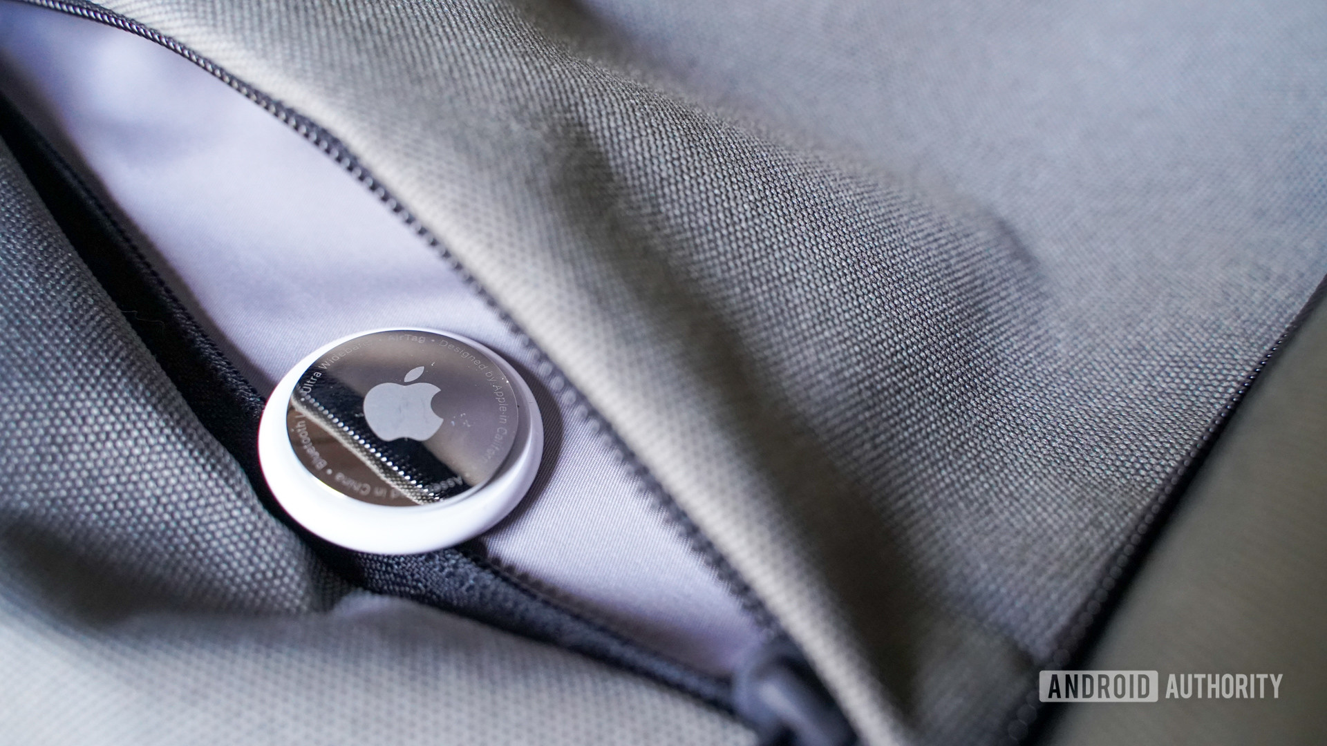 Apple AirTag in backpack