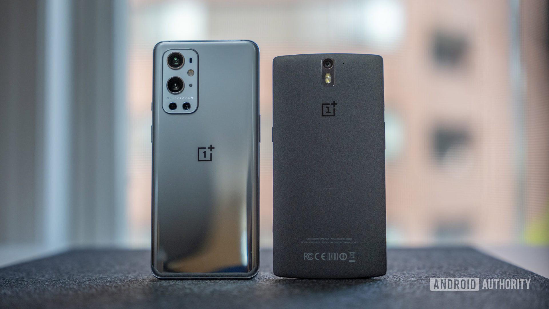 OnePlus 9 Pro vs OnePlus One side by side