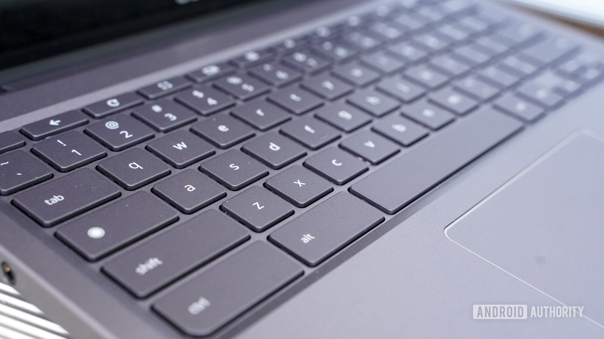 The Acer Chromebook Spin 713 keyboard close-up.
