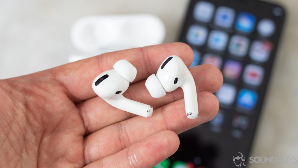 apple airpods pro 11 in hand