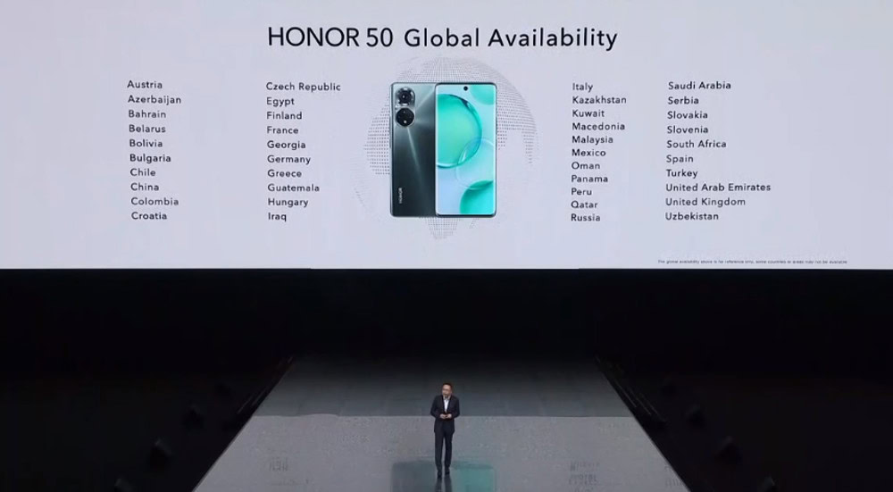 Honor 50 series availability