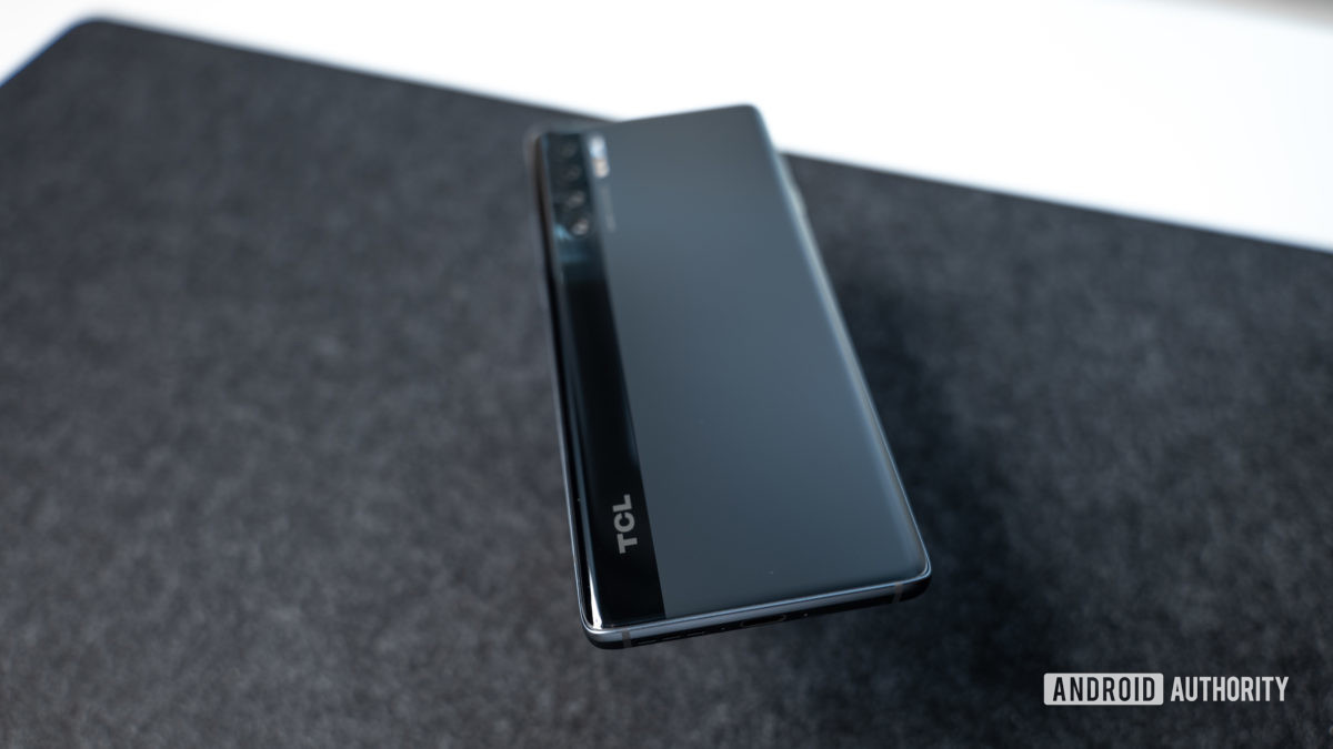 Rear view of the TCL 20 Pro 5G