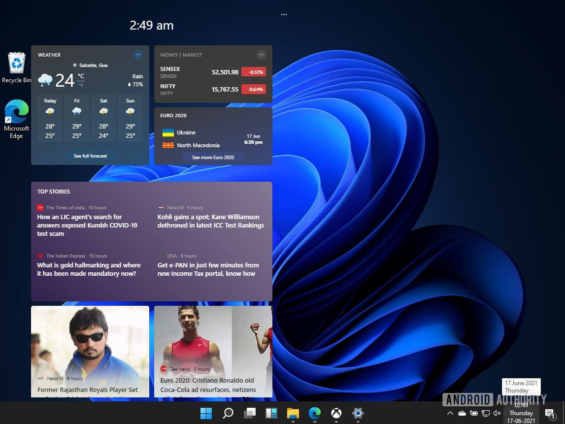 Windows 11 widgets