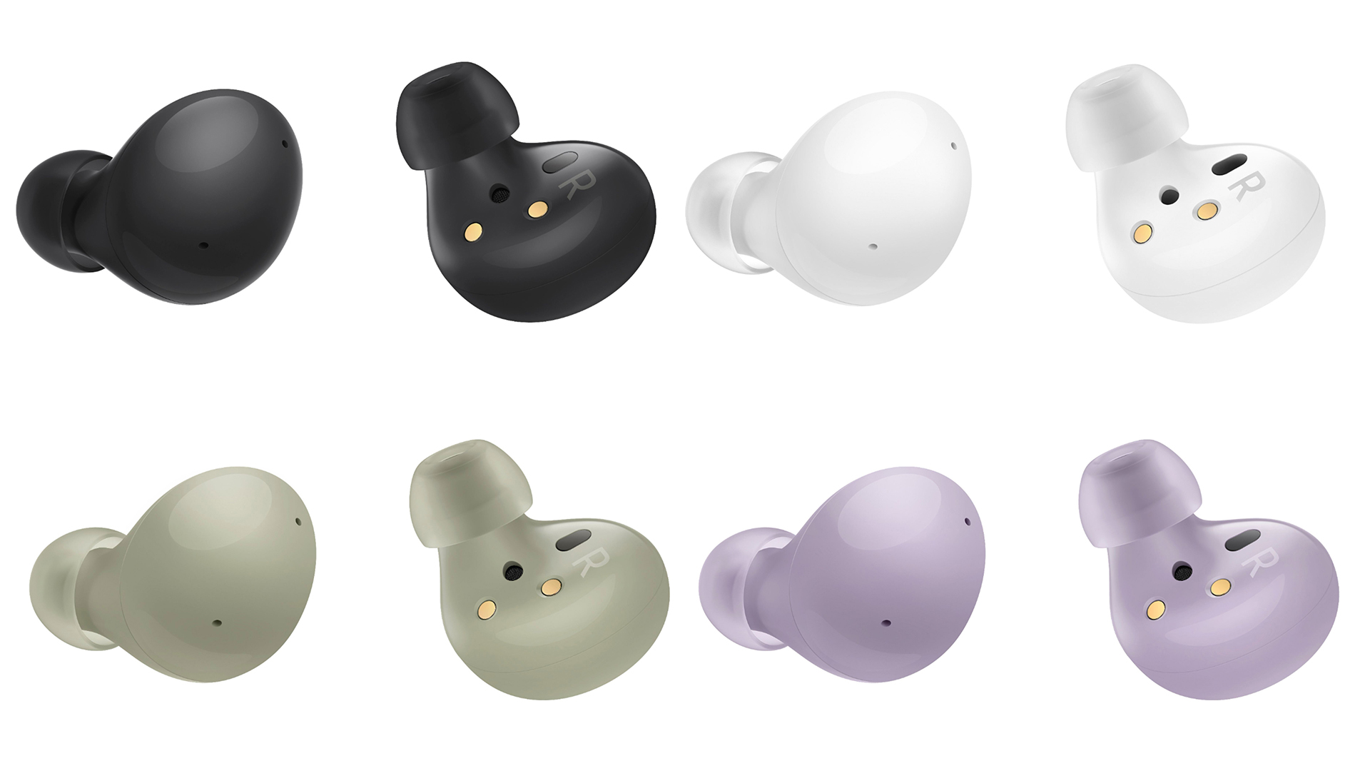 Samsung Galaxy Buds 2 renders show off colors and designs from all angles
