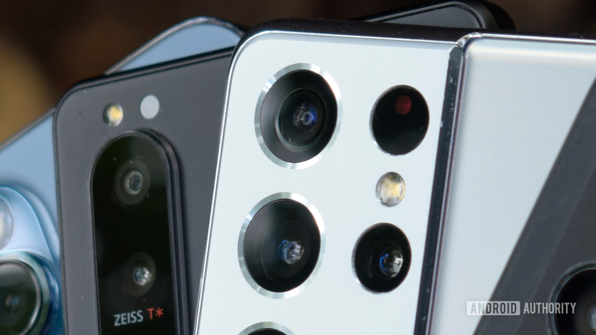 Close up of smartphone camera lens