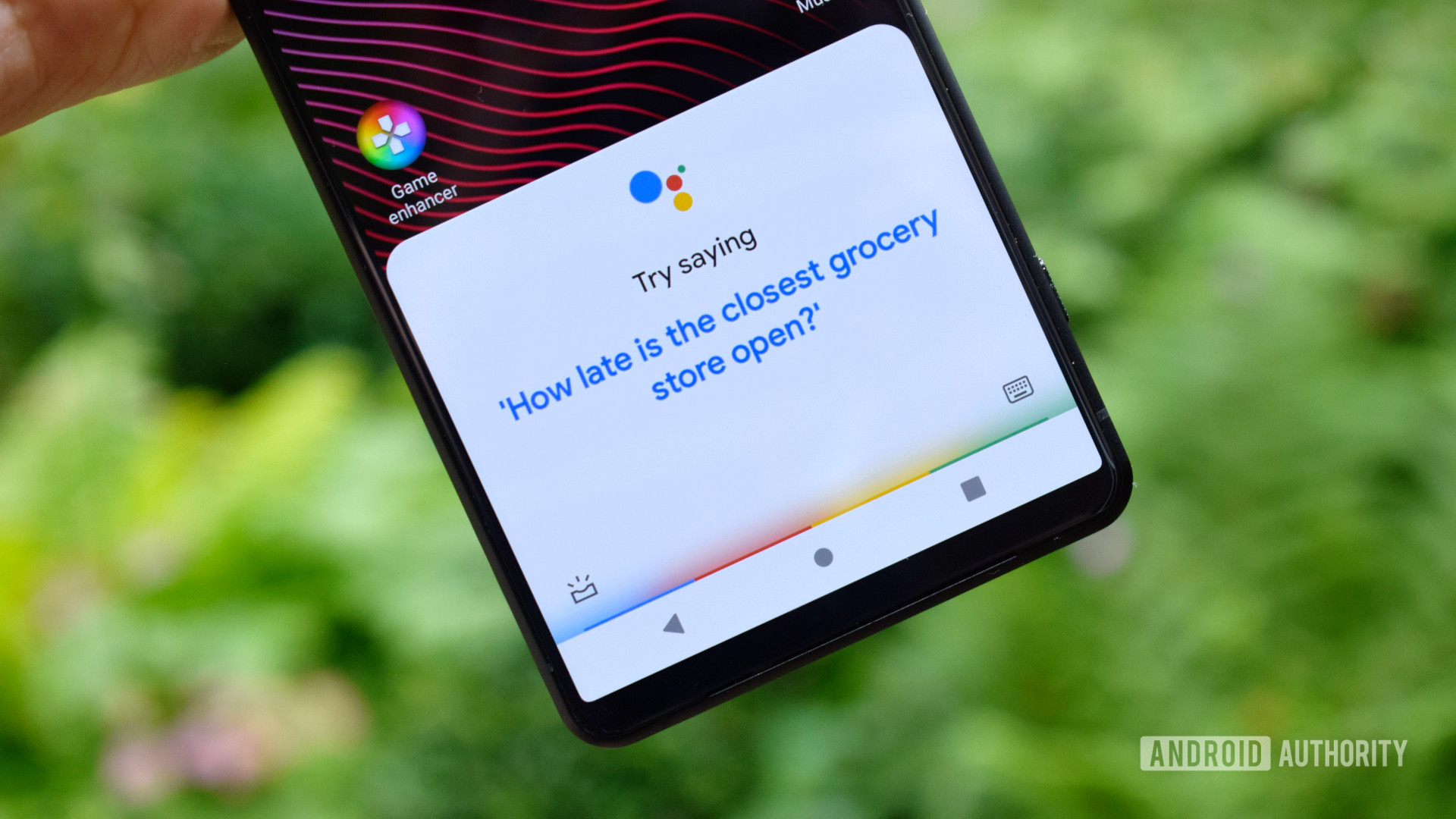 The Sony Xperia 1 III Google Assistant.