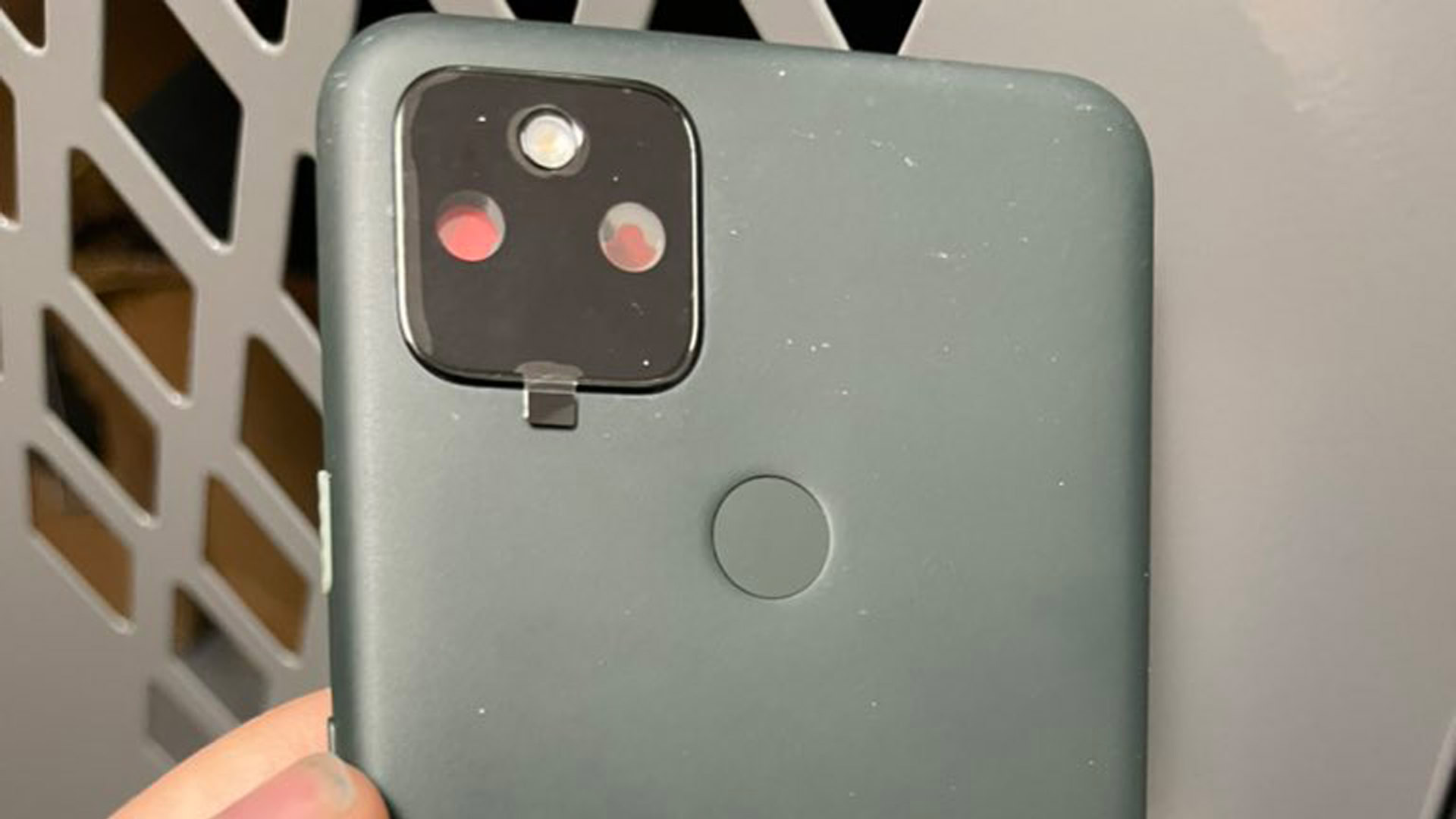 An alleged back component for the Google Pixel 5a.