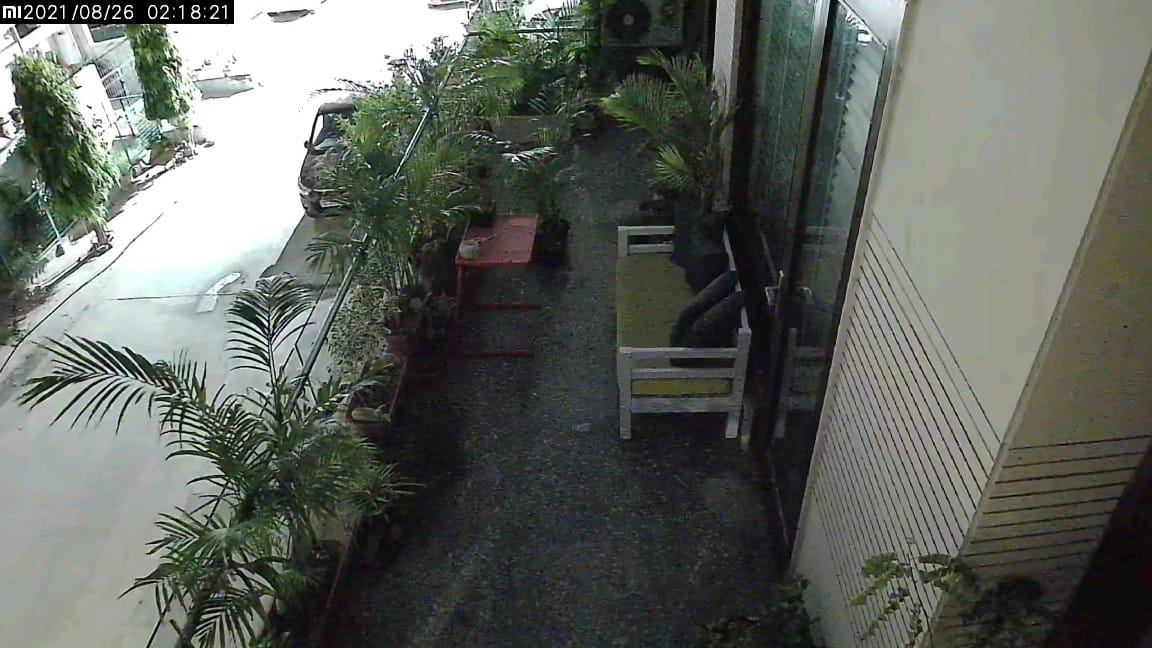 Mi home security cam night time image