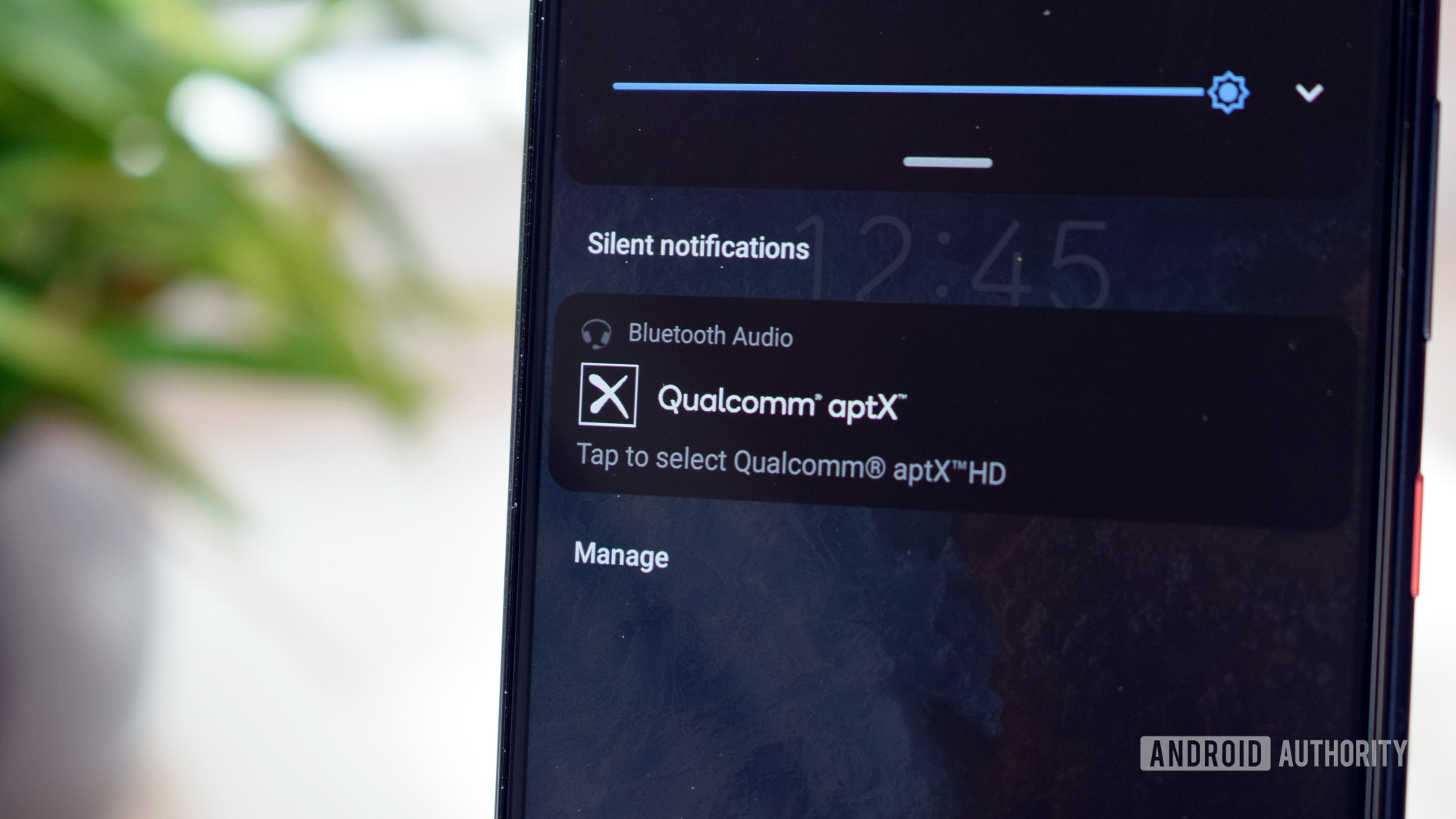 Notification audio Qualcomm aptX sur téléphone
