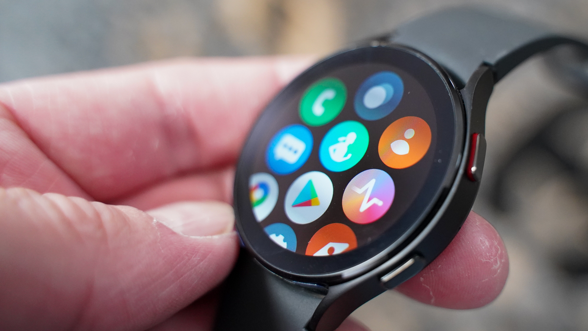 Samsung Galaxy Watch 4 app menu right profile