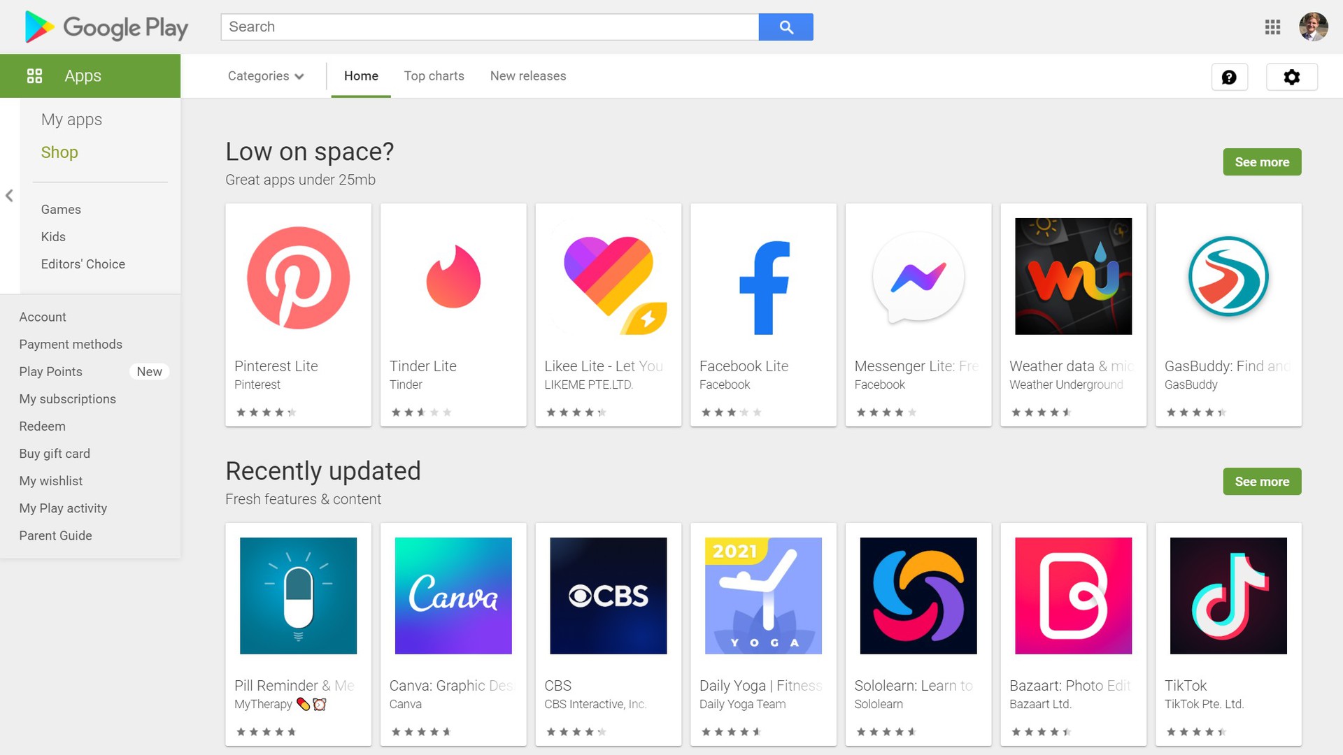 play store apps
