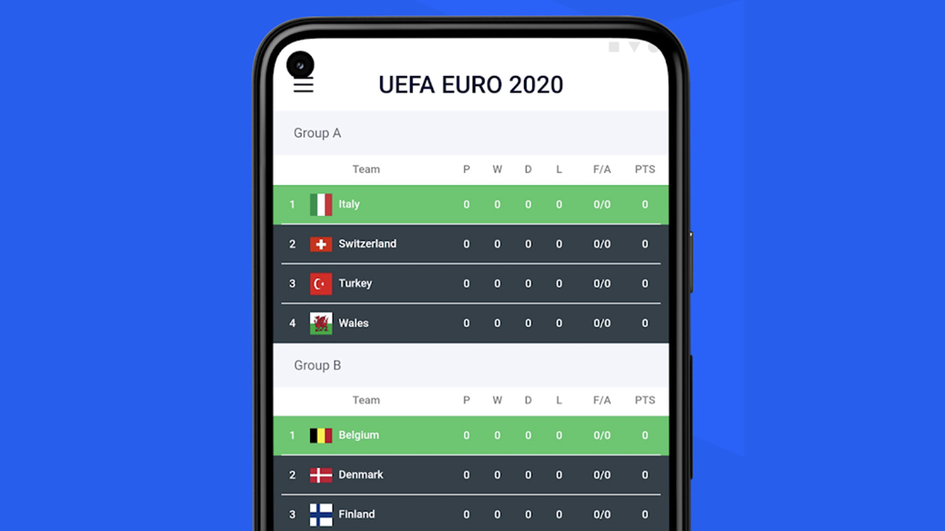 Applications Android hebdomadaires - Capture d'écran d'Opera Football