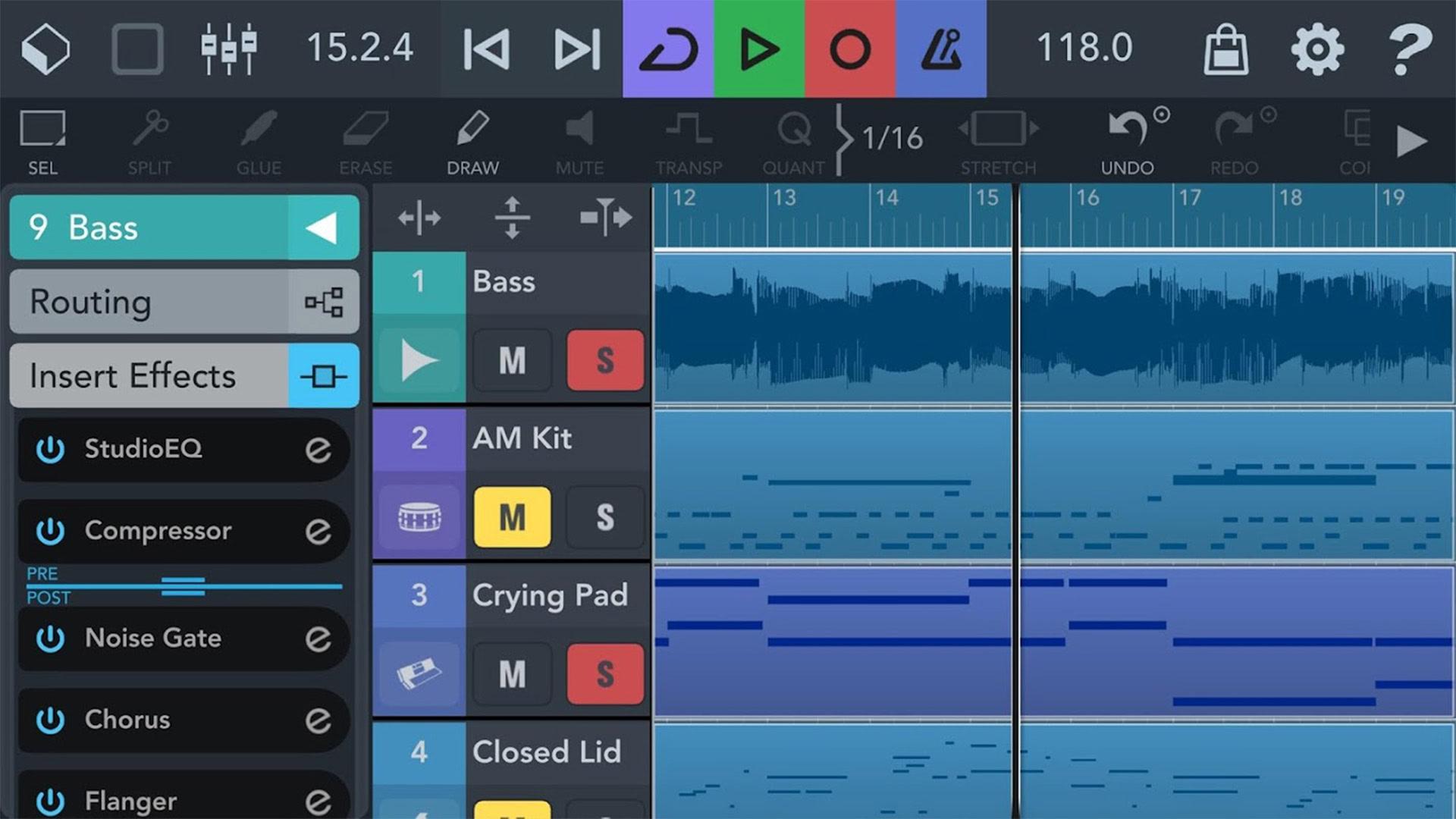 Cubasis 3 best audio editing apps and daws