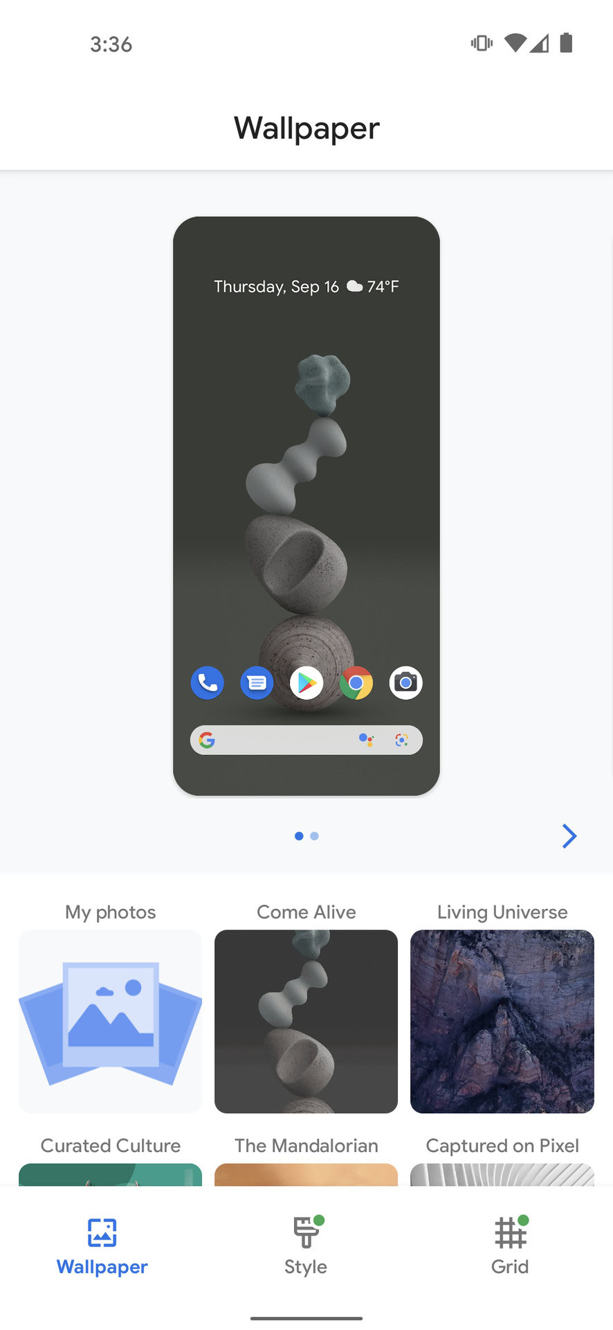 Google Pixel 5 Android 11 Pixel UI Screenshots 2