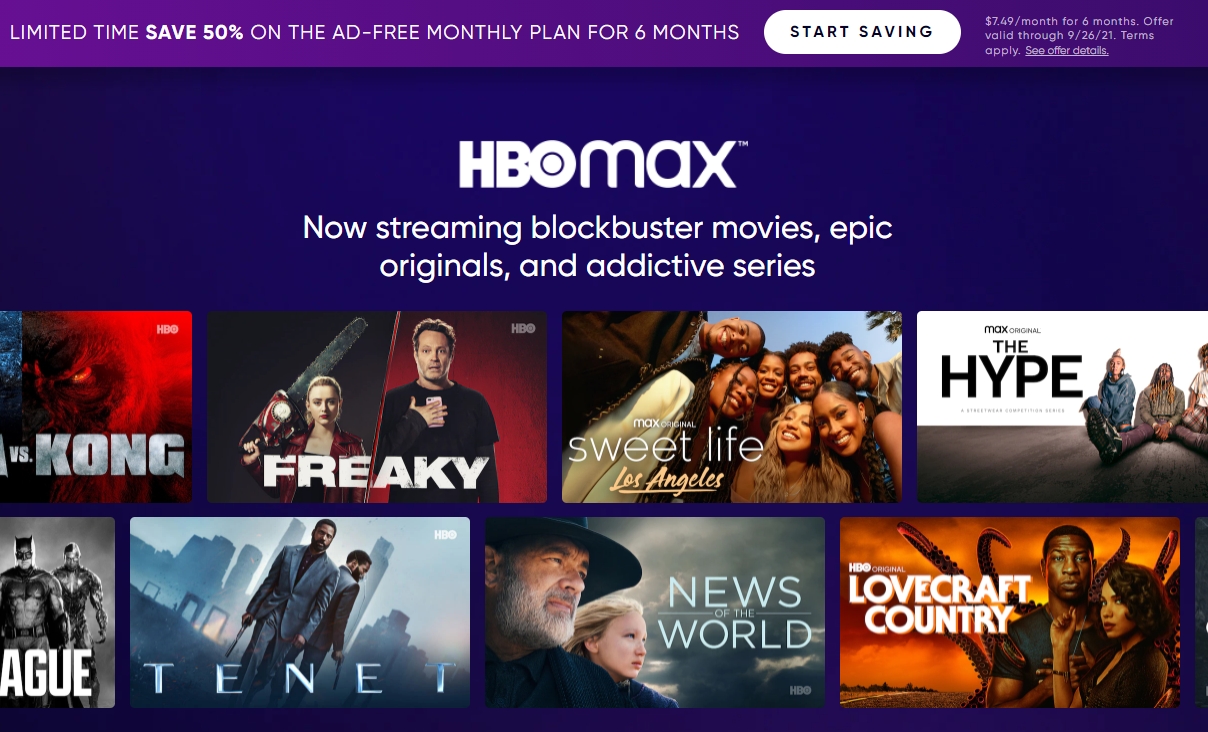 Offre HBO Max