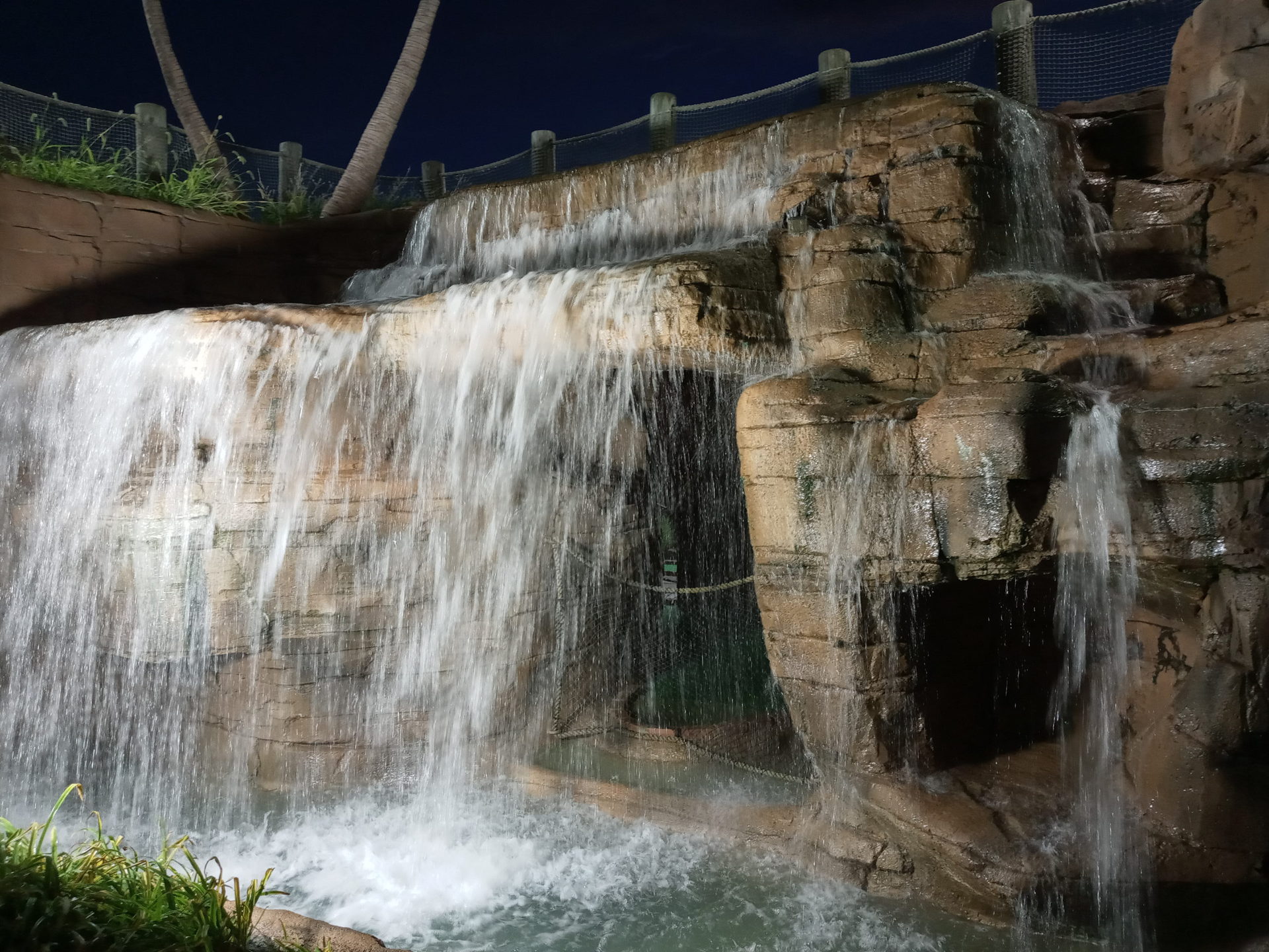 An image of a waterfall taken with the LG K51