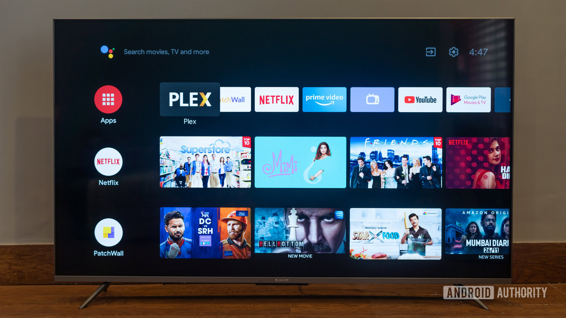 Mi TV 5x 55 inch review android tv page on