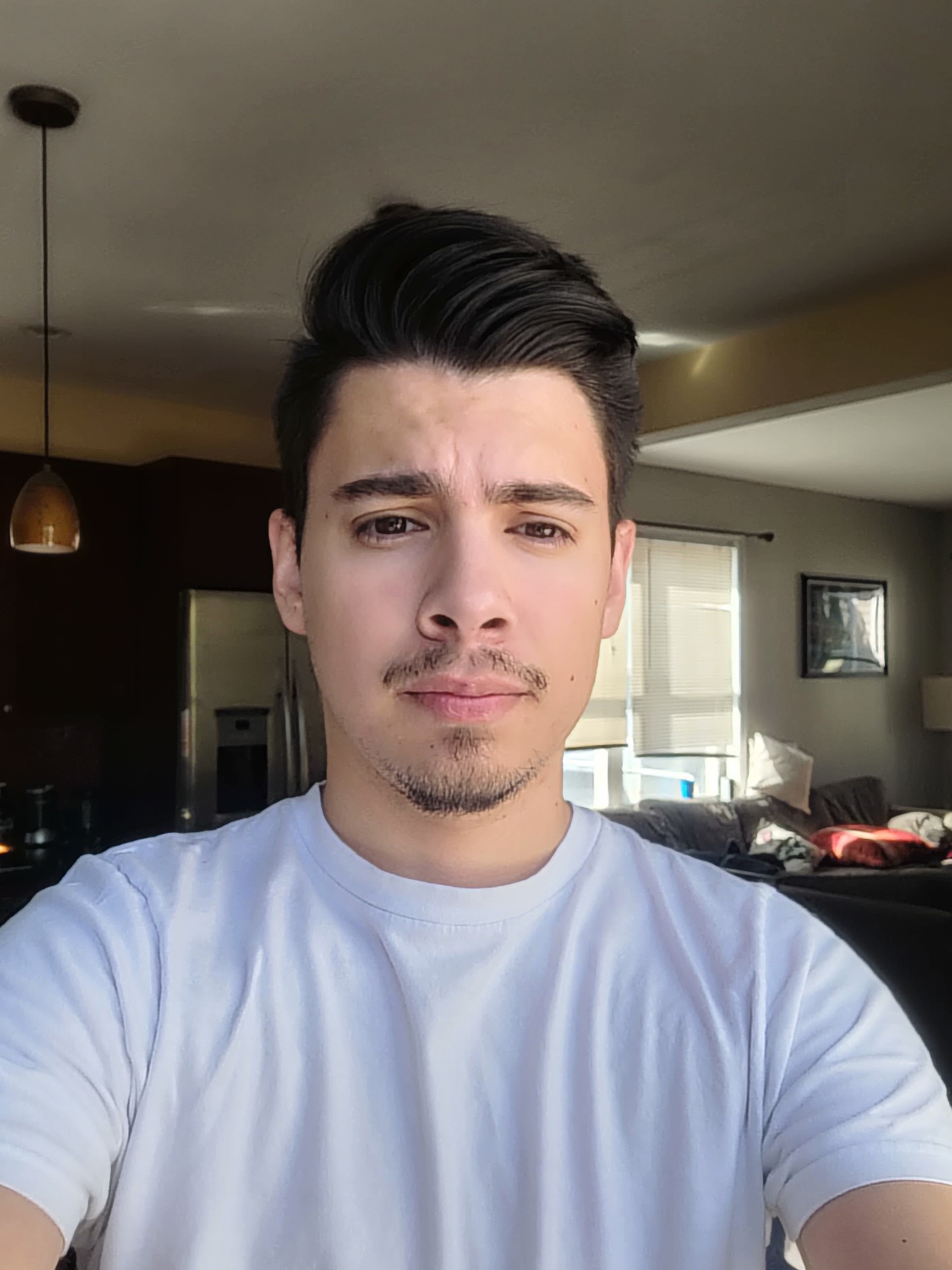 Picture of man shot on Samsung Galaxy Z Fold 3 front facing camera